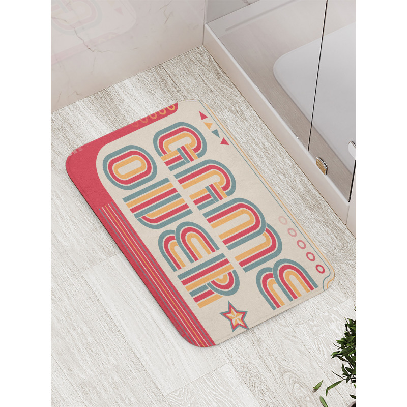 Vintage Game over Screen Bath Mat