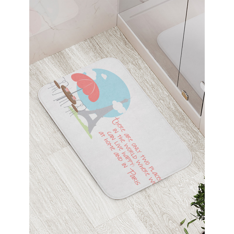 Scenery and Lettering Bath Mat