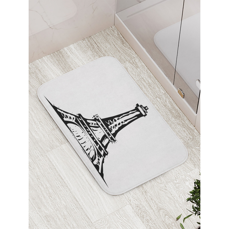 Monochrome Landmark Bath Mat