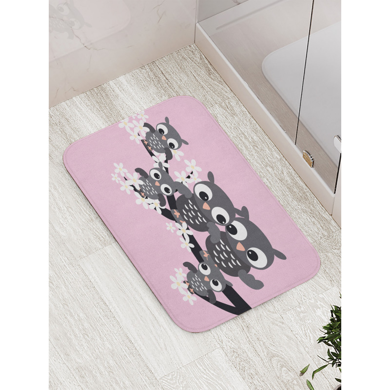 Family on a Branch Bath Mat