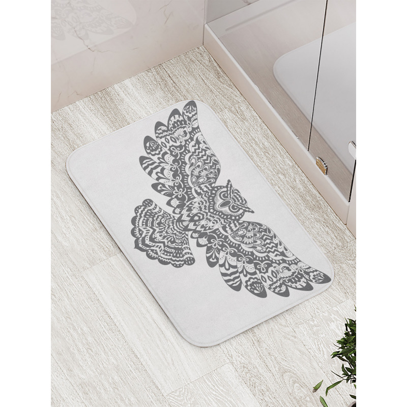 Monochrome Open Wings Bath Mat