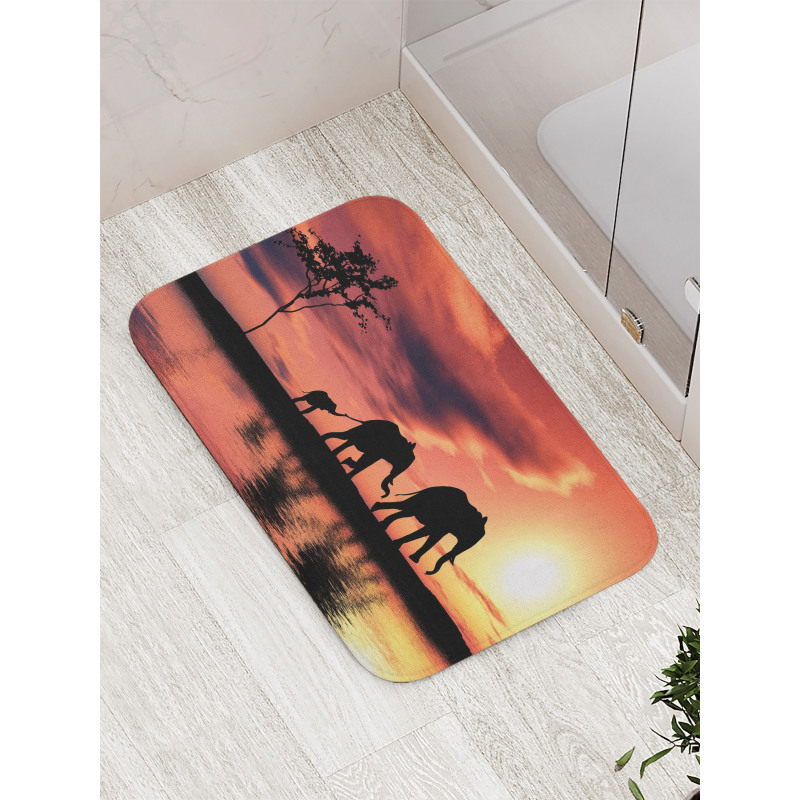 Safari Wild Animals Bath Mat