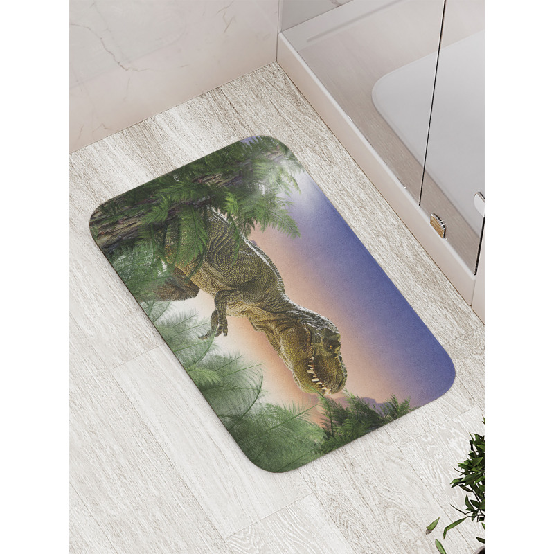 Dinosaur in the Jungle Bath Mat