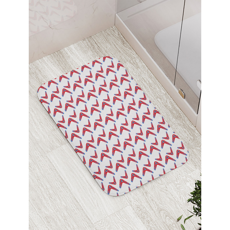 Boomerang Motif Bath Mat