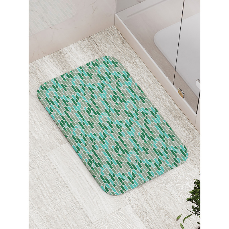 Creative Image with Blocks Bath Mat