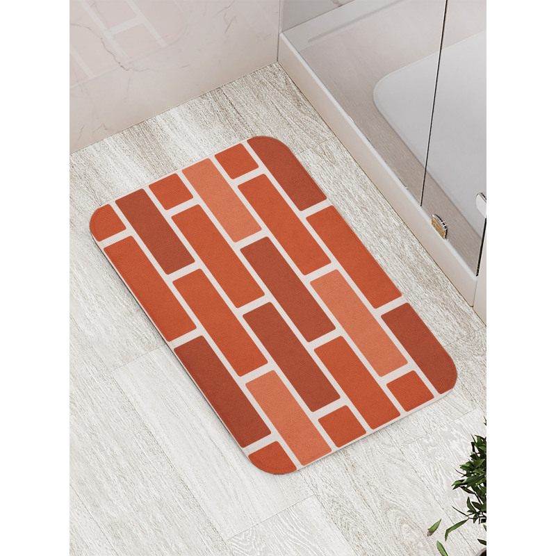 Geometric Structural Layout Bath Mat