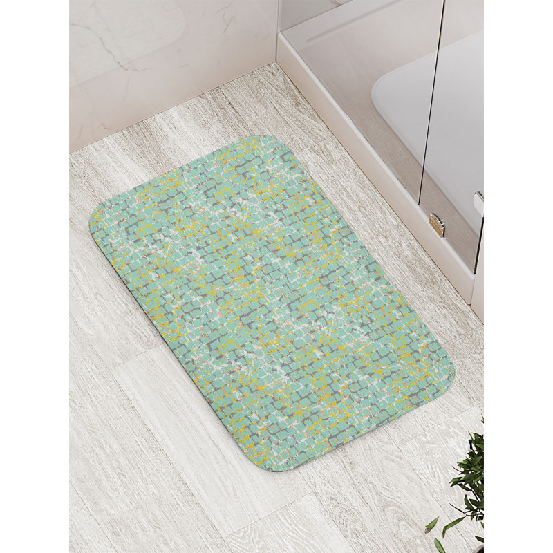 Grunge Street Wall Pattern Bath Mat