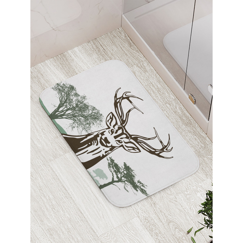 Village Mountain Fall Bath Mat