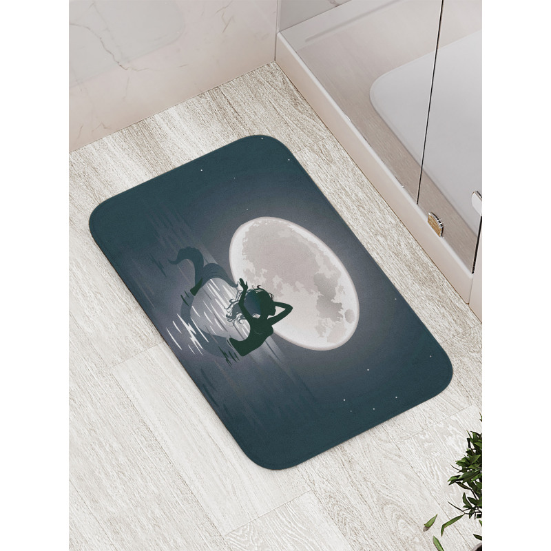 Mermaids at Night Bath Mat