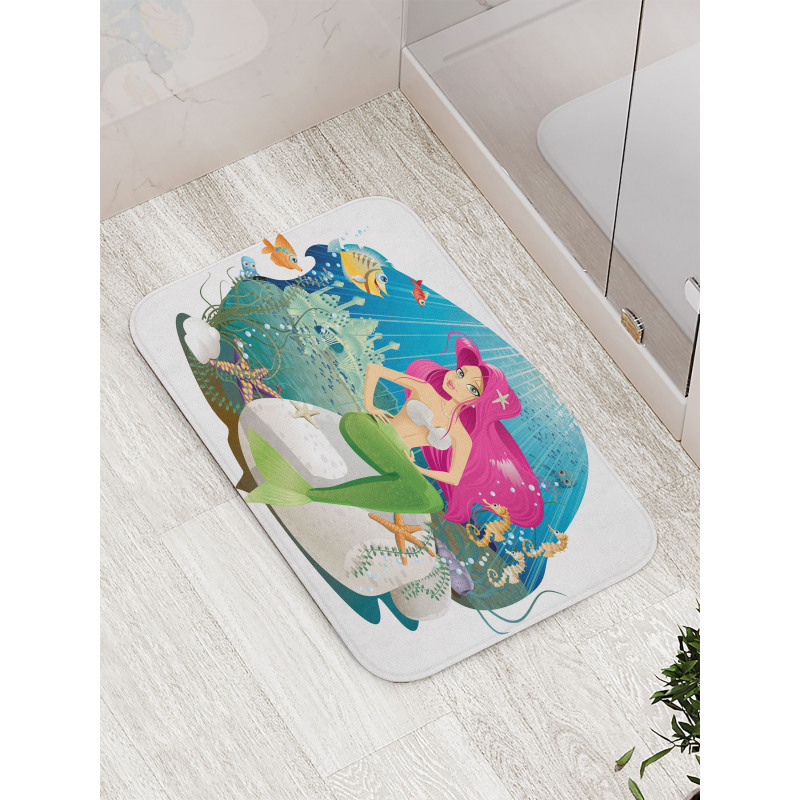 Underwater Mermaid Bath Mat