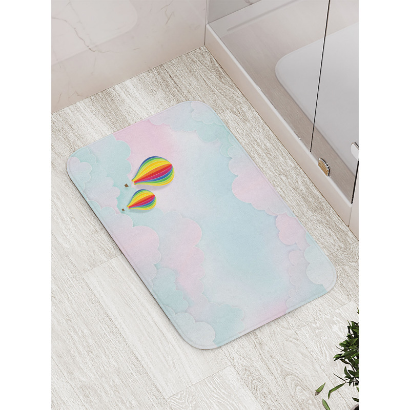 Dreamy Gradient Sky Bath Mat