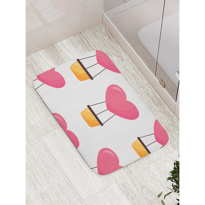 Heart Shaped Sky Bath Mat