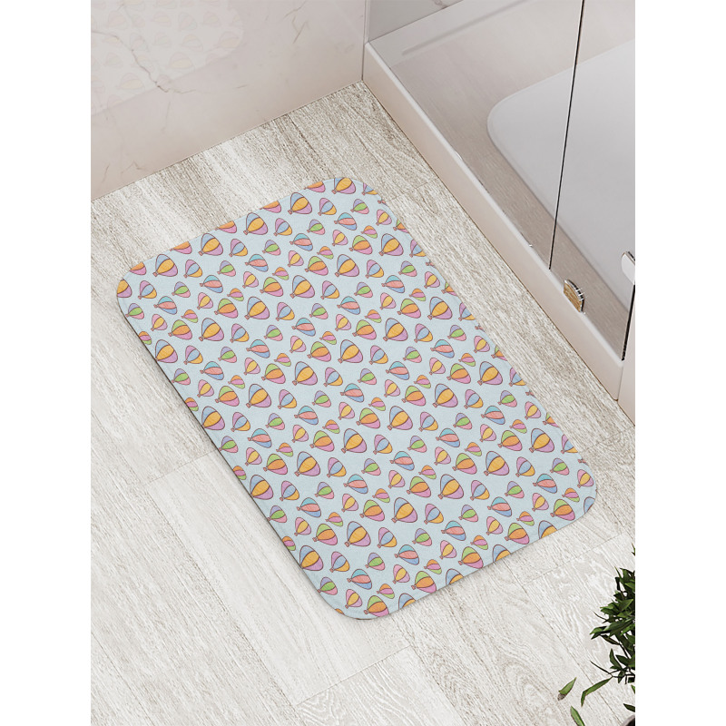 Sky Vehicle Cartoon Bath Mat