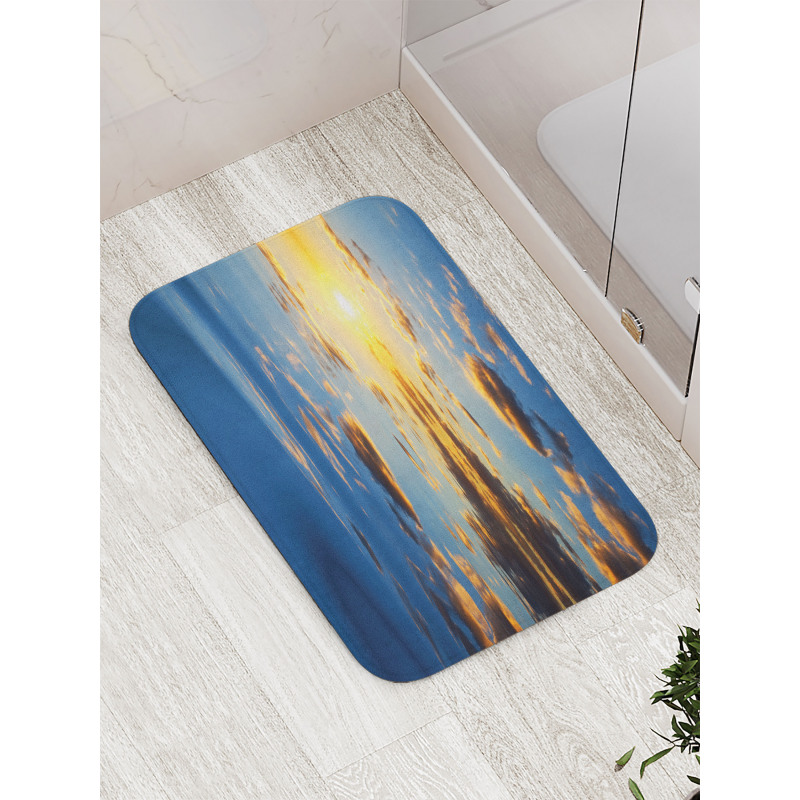 Tropical Vivid Scenery Bath Mat