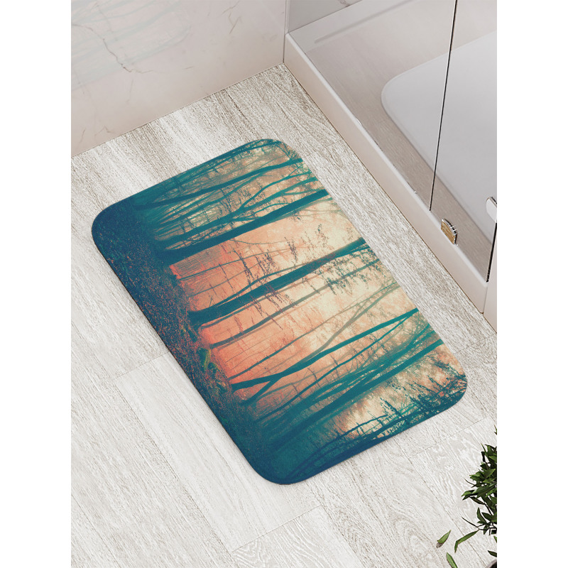 Autumn Forest Woodland Bath Mat