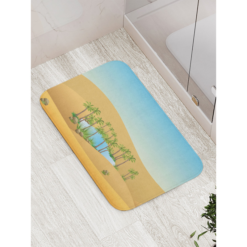 Sand Dunes Lake and Trees Bath Mat