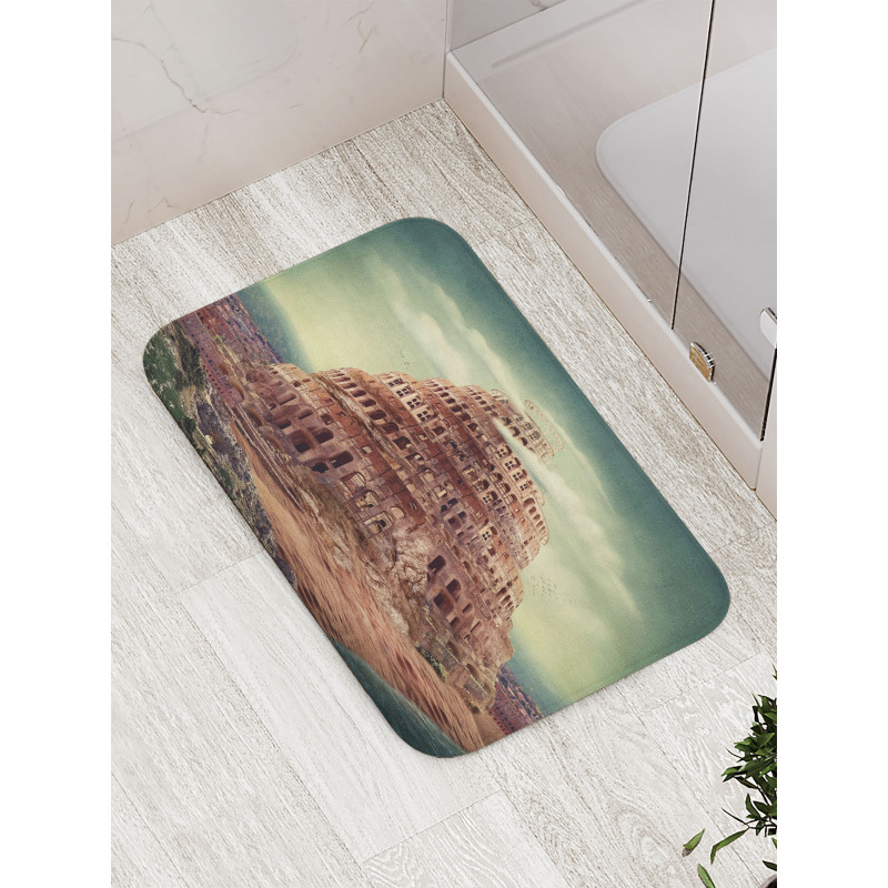 Tower Of Babel Clouds Bath Mat