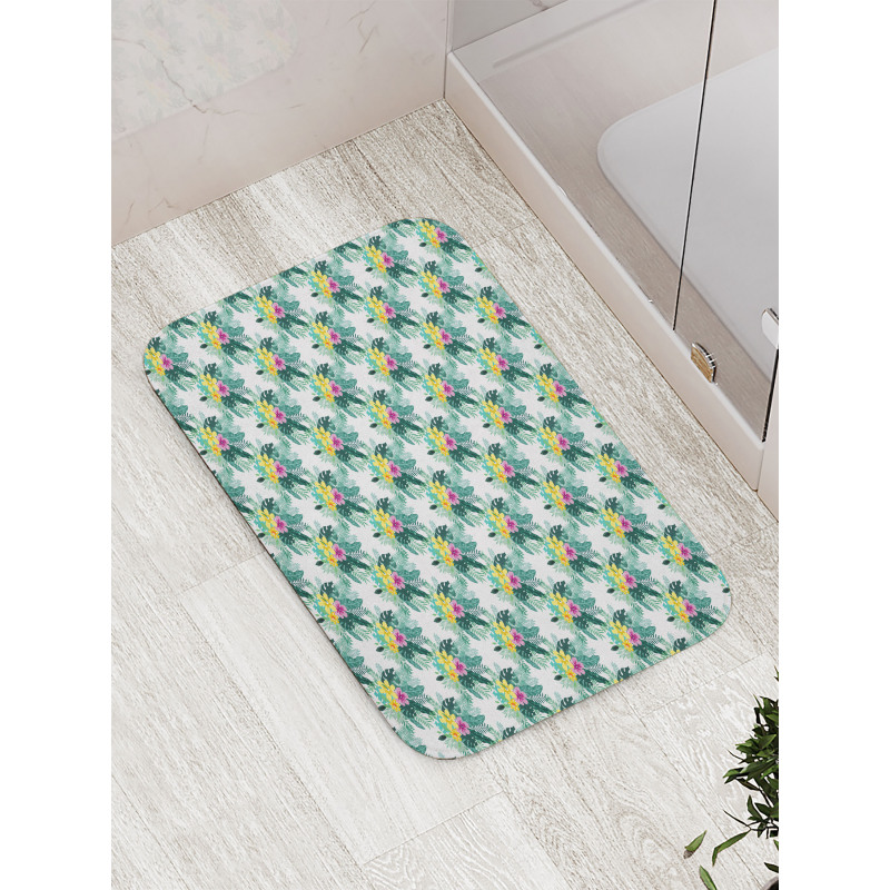 Hawaii Fun Bouquet Bath Mat