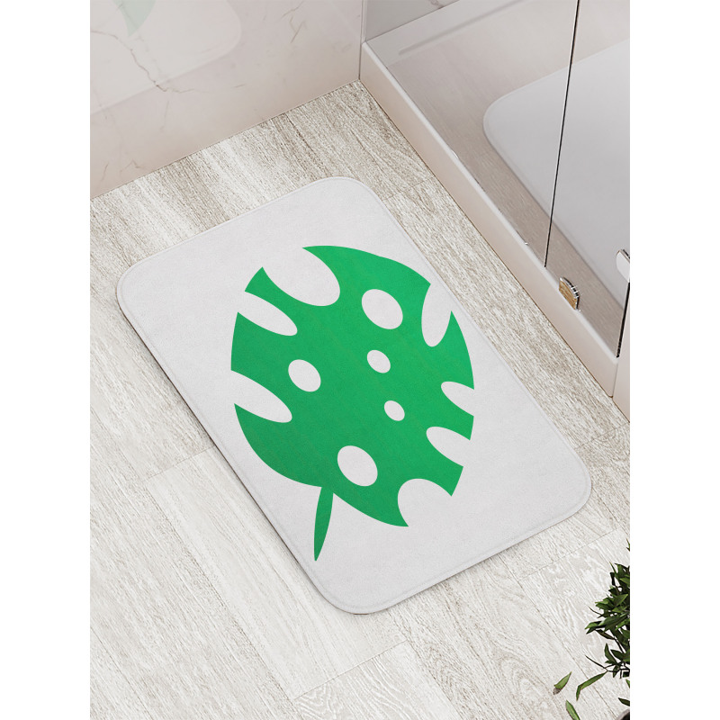 Simple Tropical Leaf Bath Mat