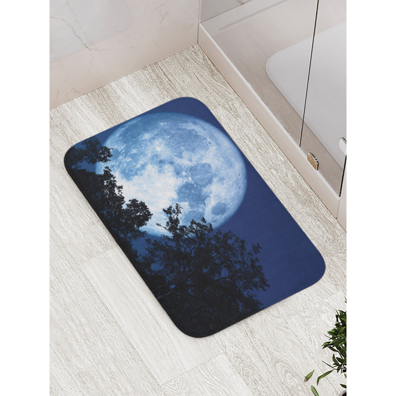 Moon Beaming in the Woods Bath Mat