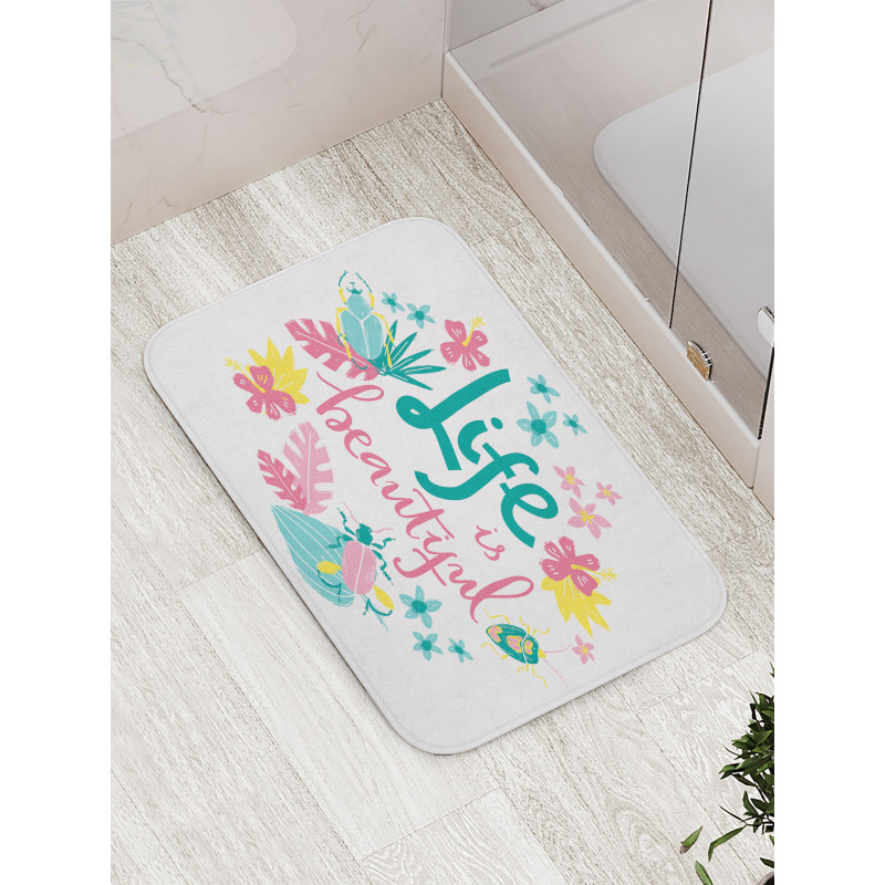 Floral Life Nature Bath Mat