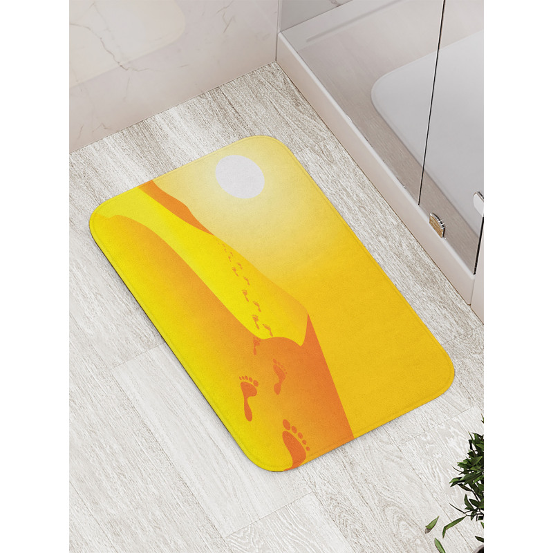 Sand Hills Sun and Footprints Bath Mat