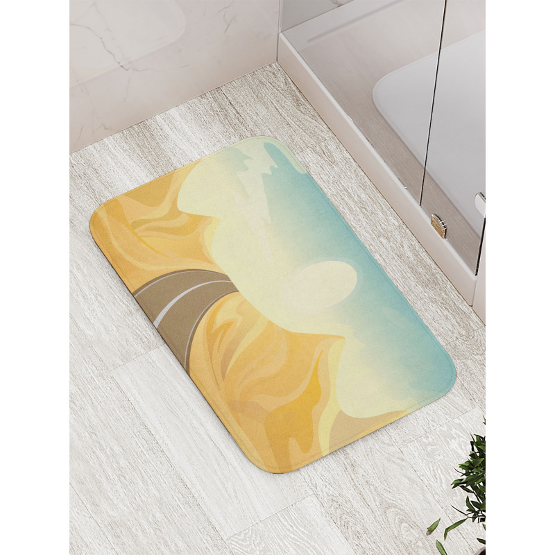 Road Adventure in Desert Hills Bath Mat