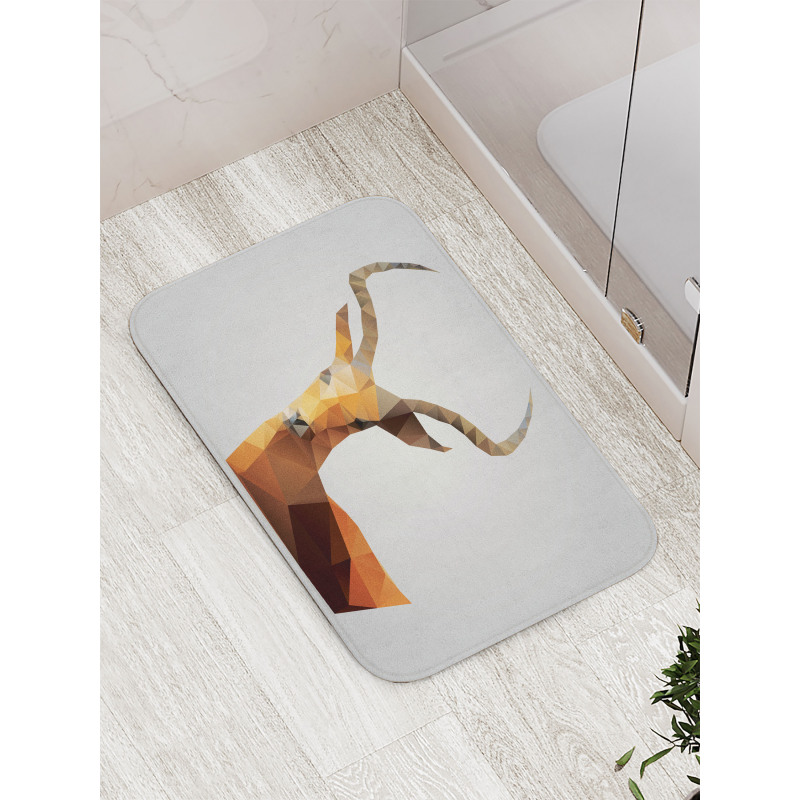 Low Poly Animal Portrait Bath Mat