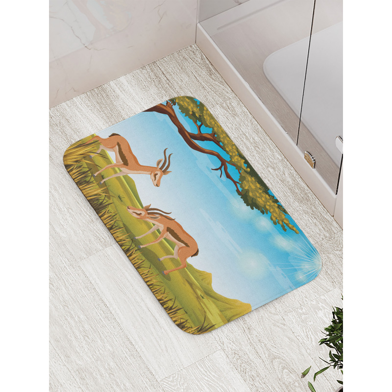 Wildlife Nature Scene Bath Mat