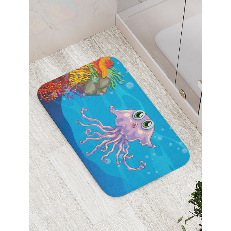 Aquatic Animal Character Bath Mat