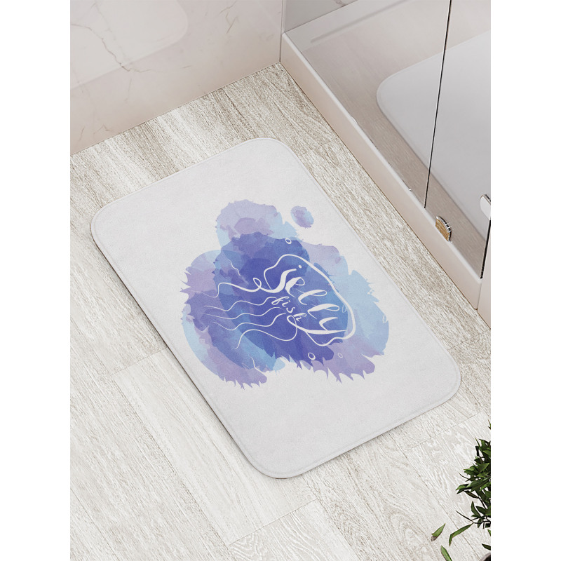 Abstract Paint Splash Bath Mat