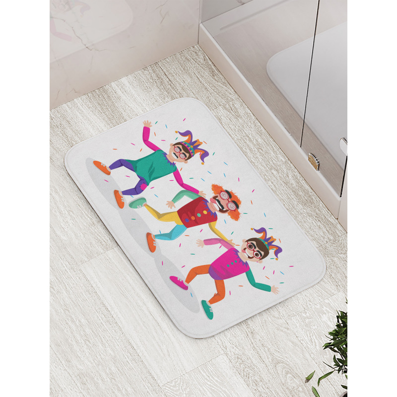 Funny Crazy Entertainer Men Bath Mat