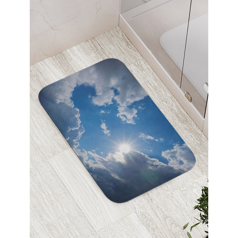 Vibrant Sun Clear Sky Bath Mat