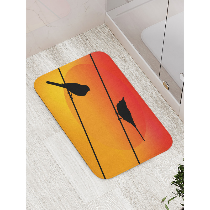 Avian Animal Sunset Bath Mat