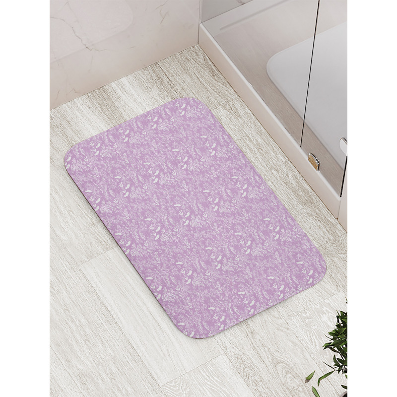 Bunnies Eggs Spring Leaves Bath Mat