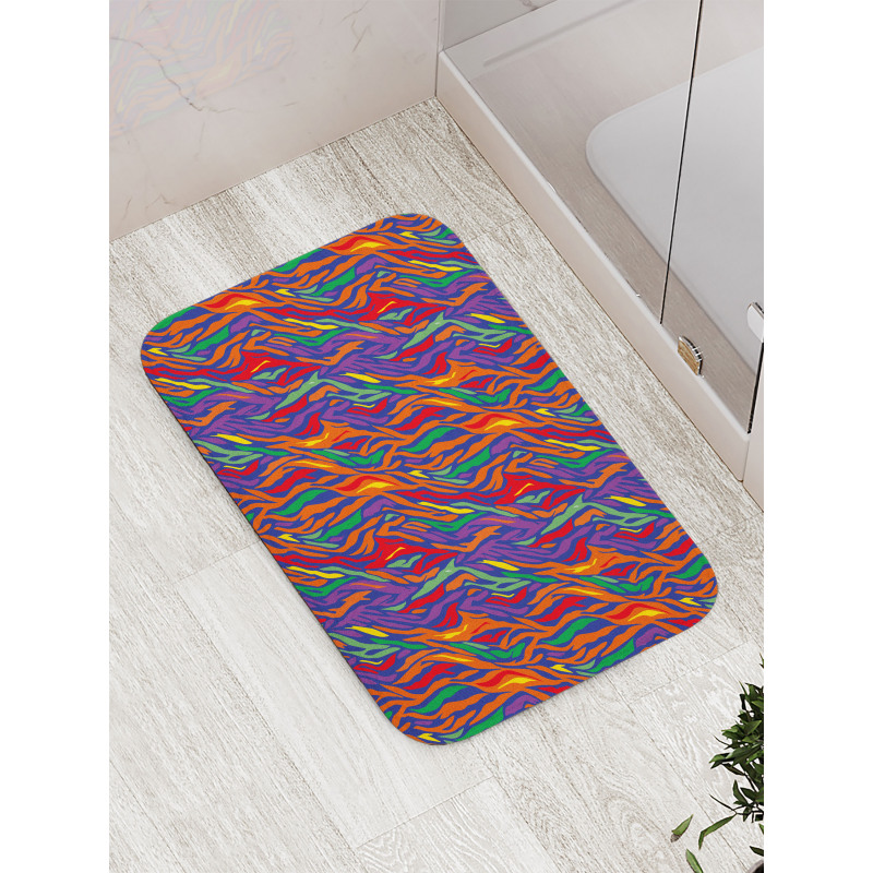 Contemporary Animal Skin Bath Mat