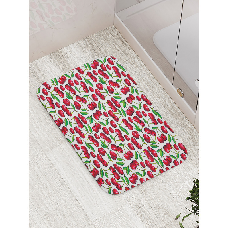 Cartoon Summer Fruit Art Bath Mat