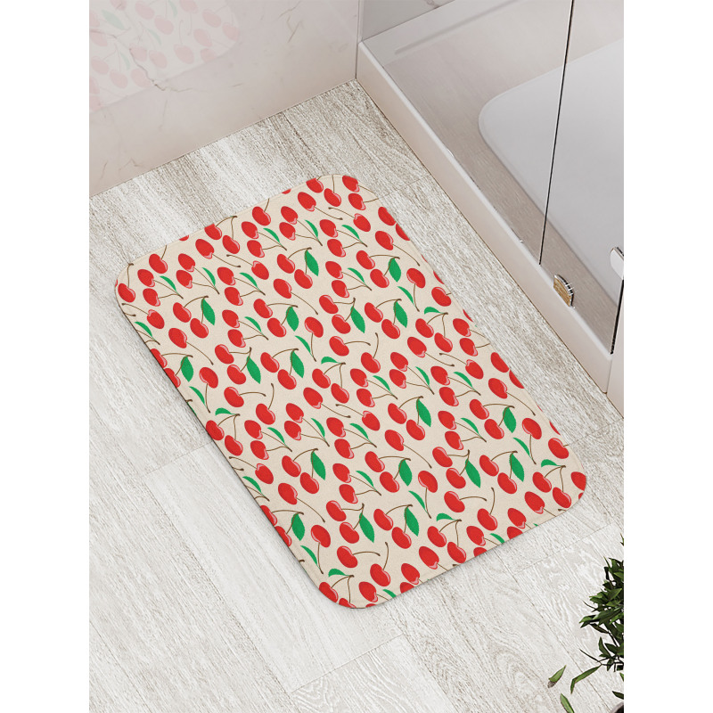 Healthy Summer Fruit Pattern Bath Mat