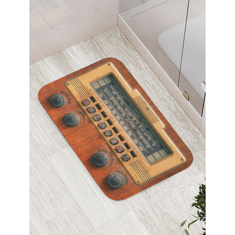 Antique Radios Bath Mat