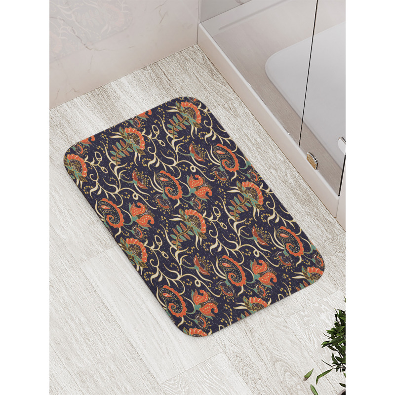 Grunge Flora Curl Bath Mat