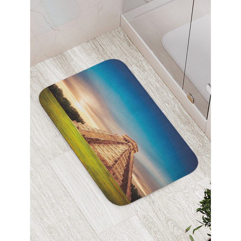 Kukulkan Pyramid Yucatan Bath Mat