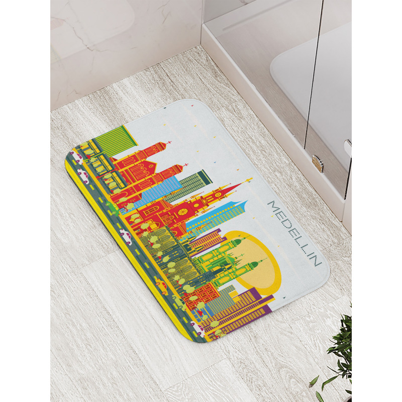 Graphic Image Medellin City Bath Mat