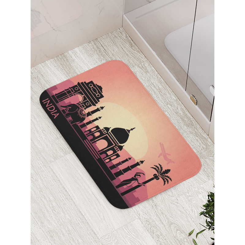 Dreamy Historic Landscape Bath Mat