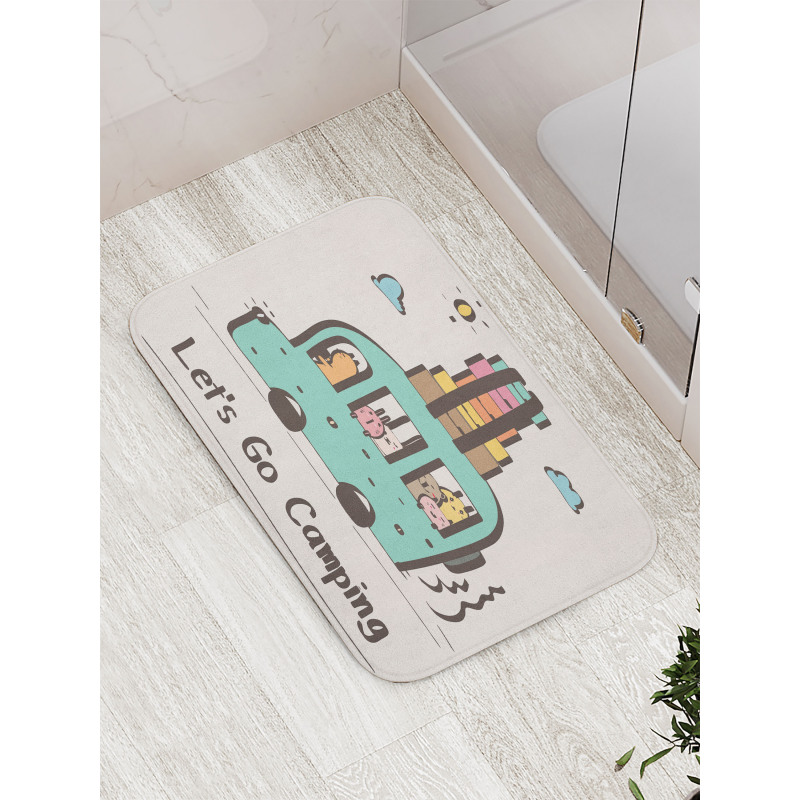 Childish Animals Van Bath Mat