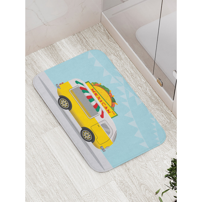 Mexican Food Van Bath Mat