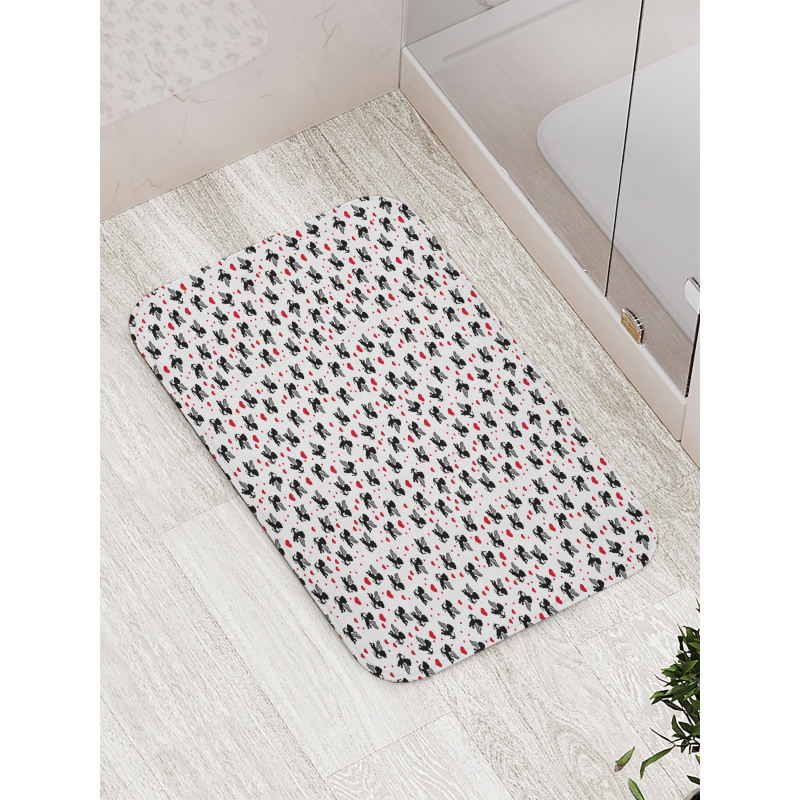 Cupid Angels Hearts Bath Mat