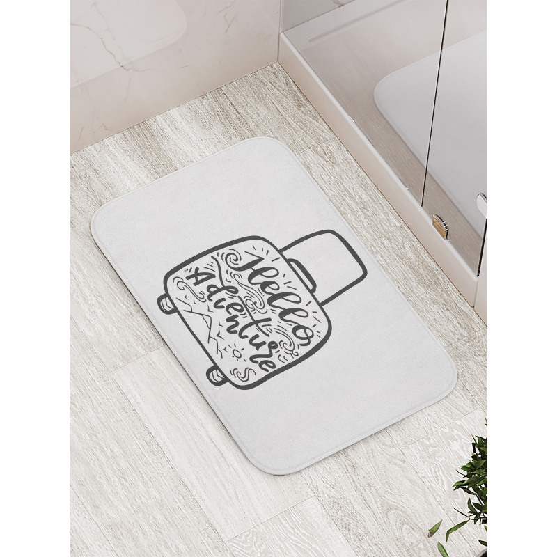 Wanderlust Suitcase Bath Mat