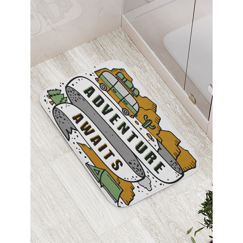 Doodle Camp Van Bath Mat