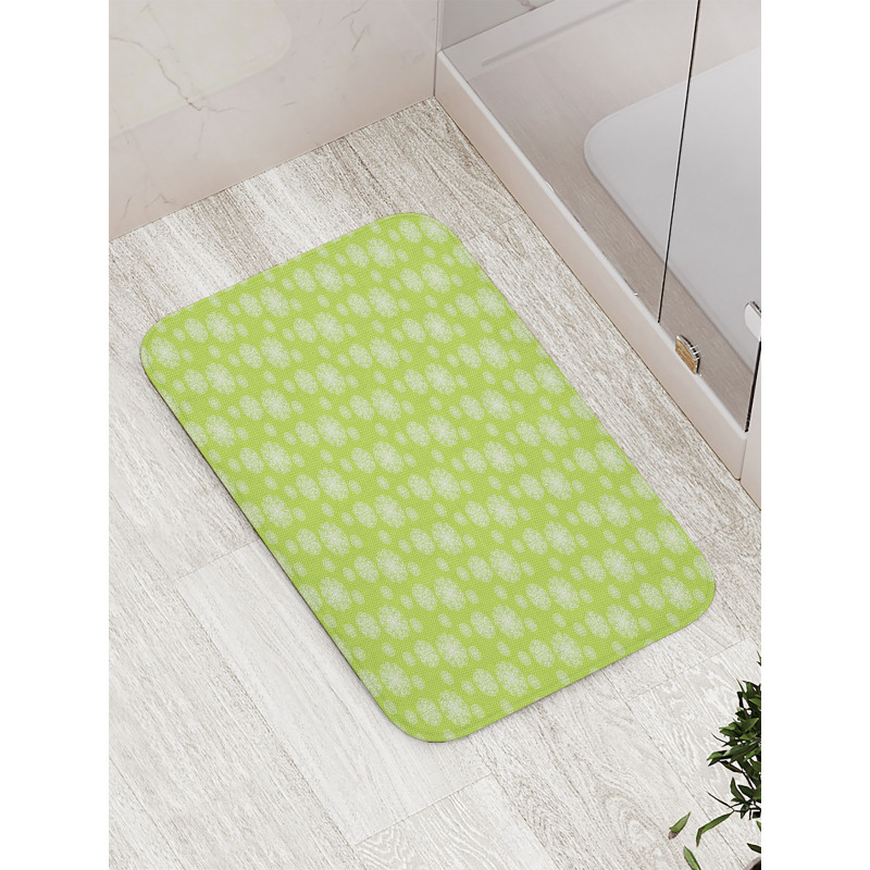 Botanical on Polka Dots Bath Mat