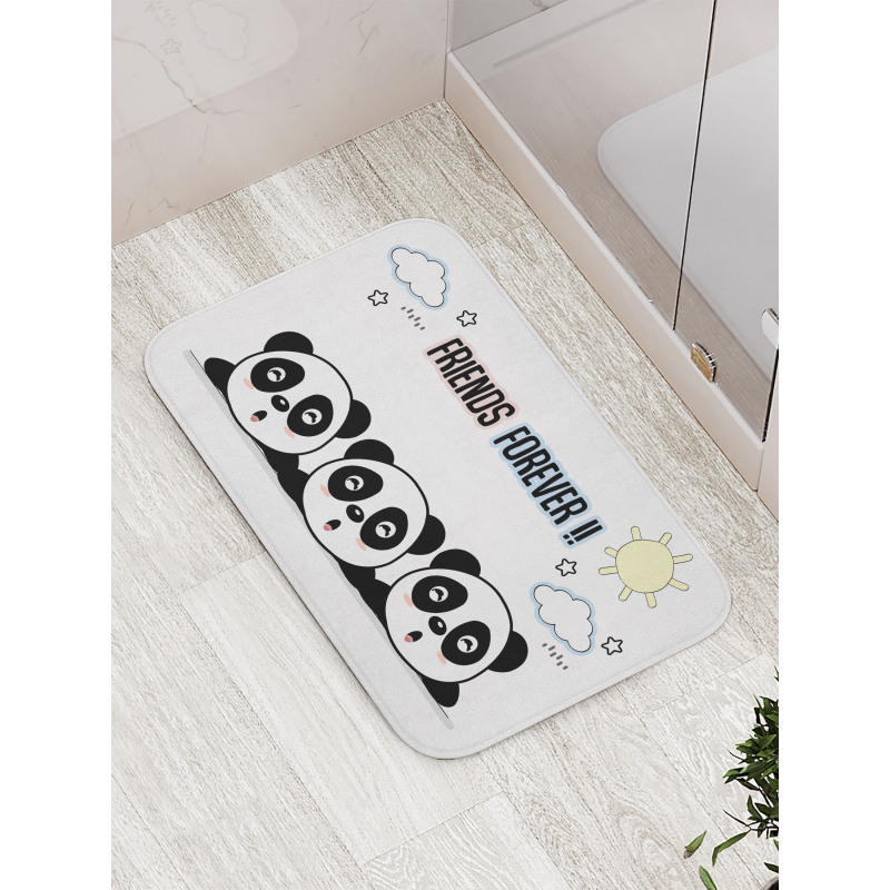 3 Pandas Design Bath Mat